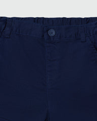 Bermuda Shorts In Dobby With Pockets DARK BLUE / 24-30 Months
