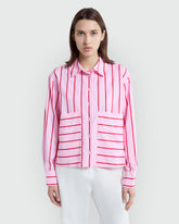Popeline Stripe Blouse In Pink & Red By OVS Pink/Red / M
