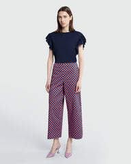 Printed Trousers By OVS In Blue And Pink Blue/Pink / M