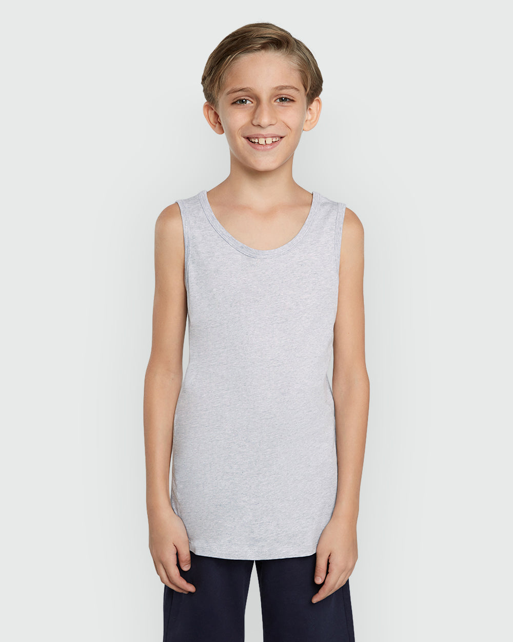 Pack Of 2 OVS Vests For Boys White/Grey / 9-10 Y