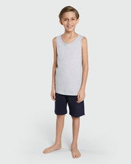 Pack Of 2 OVS Vests For Boys White/Grey / 9-10 Y