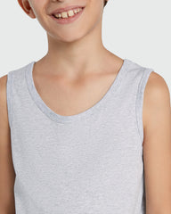 Pack Of 2 OVS Vests For Boys White/Grey / 9-10 Y