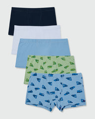 OVS BOYS 3UNDERWEAR 5-PACK BOXERS BLUE/GREEN / 9-10 Y