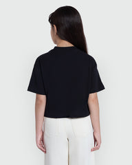OVS Black Tee With Graphic Print For Girls Black / 10-11 Y