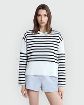 LONG SLEEVE GRAPHIC TEE BY OVS WHITE/BLACK / M