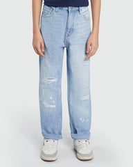 Straight-Cut OVS Jeans In Blue Blue / 11 Y