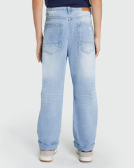 Straight-Cut OVS Jeans In Blue Blue / 11 Y