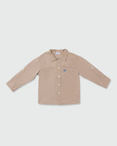 OVS BOYS SOLID SHIRT BROWN / 24-30 M