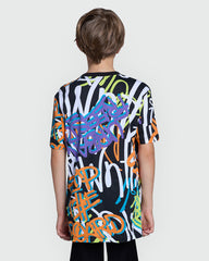 Aop Print Tee In Black By OVS For Boys Black / 11 Y