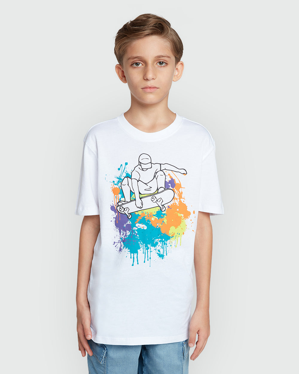 Modern-Fit White Tee By OVS White / 11 Y