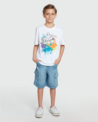 Modern-Fit White Tee By OVS White / 11 Y