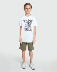 OVS Bright White Essential Tee For Boys White / 11 Y
