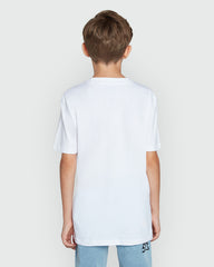 White Cotton Mod B Tee From OVS White / 11 Y