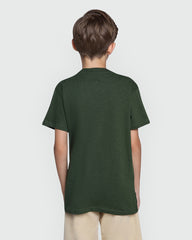Ovs Kids Green Short Sleeve Cotton T-Shirt KOMBU GREEN / 9-10 Years