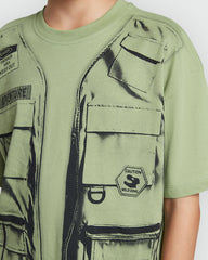 Aspen Green Short Sleeve Tee – OVS For Boys Green / 9-10 Y