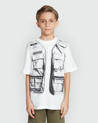 Cotton T-Shirt With Print BLANC DE BLANC / 9-10 Years