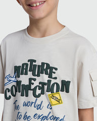 OVS Short Sleeve Tee In Almond Milk Pink / 9-10 Y