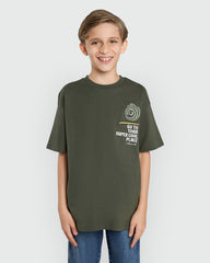 Four Leaf Green Tee For Little Boys By OVS Green / 9-10 Y