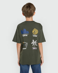 Four Leaf Green Tee For Little Boys By OVS Green / 9-10 Y