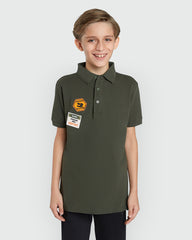 Collared Green Polo From OVS Kids Green / 9-10 Y