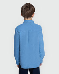 OVS Light Blue L/S Shirt For Boys Azure / 9-10 Y