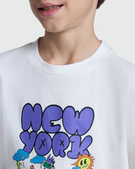 Boy’S Tee In Blanc De Blanc – OVS Basic Style White / 9-10 Y