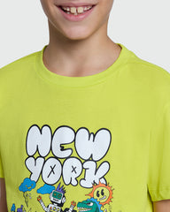 Evening Primrose Tee For Boys By OVS Green / 9-10 Y