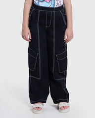 Black Cargo Contrast Pants – OVS For Girls Black / 10-11 Y