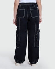 Black Cargo Contrast Pants – OVS For Girls Black / 10-11 Y