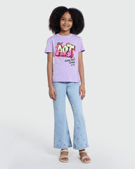 Long Sleeve Tee In Lilac Breeze – OVS Girls Violet / 10-11 Y