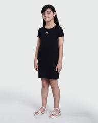 Ribbed Black Dress For Girls – OVS Classic Edit Black / 10-11 Y