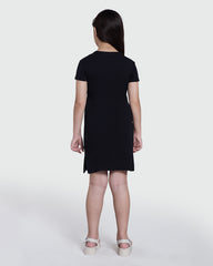 Ribbed Black Dress For Girls – OVS Classic Edit Black / 10-11 Y