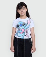 White Stitched Tee For Girls – OVS Daily Edit White / 10-11 Y