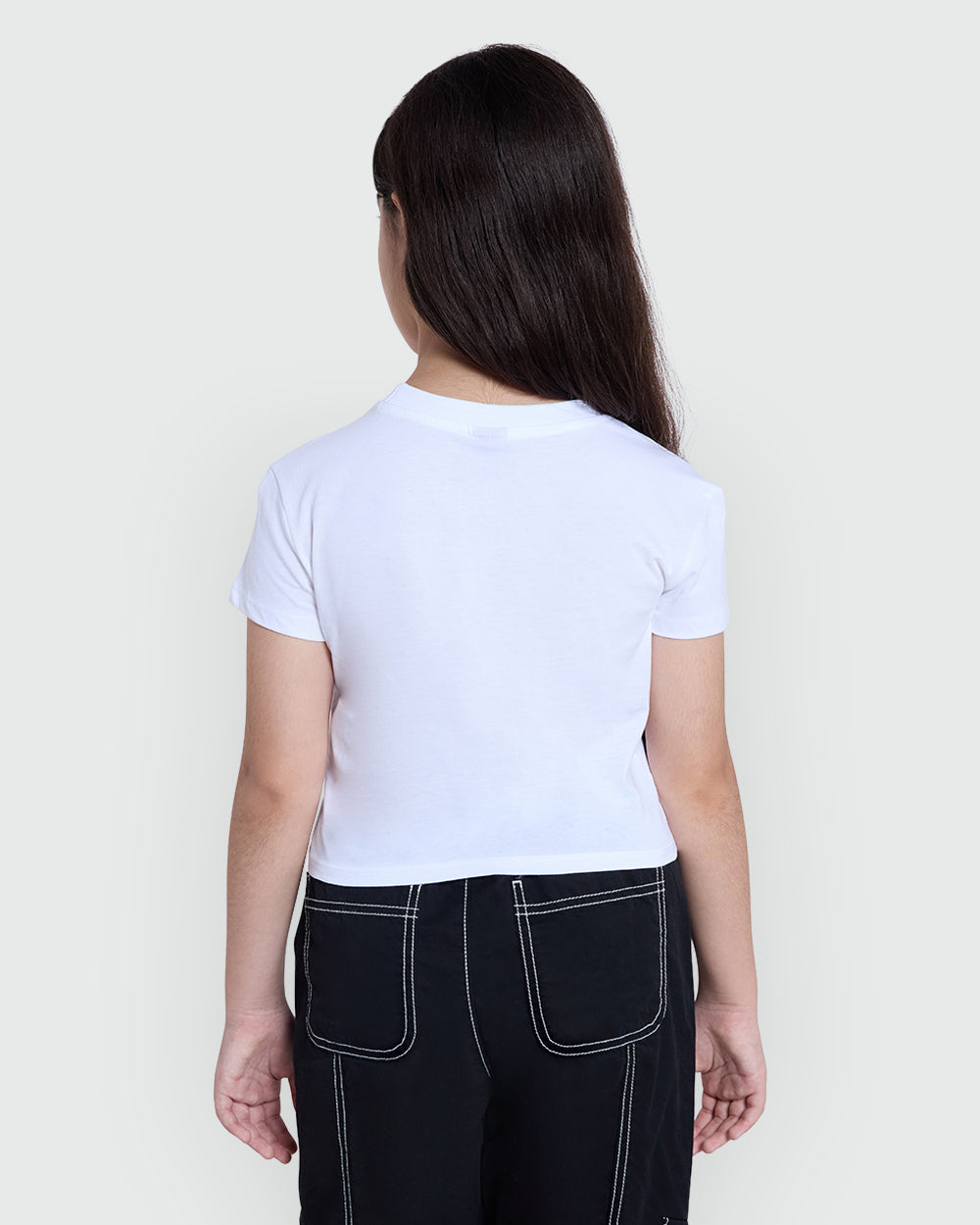 White Stitched Tee For Girls – OVS Daily Edit White / 10-11 Y