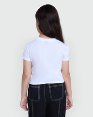 White Stitched Tee For Girls – OVS Daily Edit White / 10-11 Y