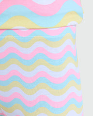 Three-Quarter Leggings In Stretch Cotton MULTICOLOUR STRIPED / 9-10 Years