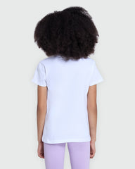 OVS Girls' White Printed Tee For Everyday Style White / 9-10 Y