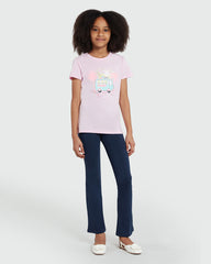OVS Graphic Print Tee In Nosegay Pink Pink / 9-10 Y