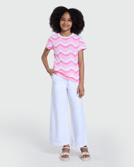 Striped Tee For Girls – OVS Multicolour Style Multicolour Striped / 9-10 Y