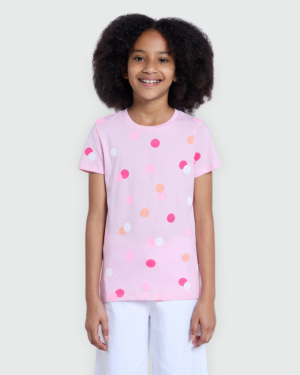OVS Girls' Aop Tee In Soft Pink Nosegay Shade Pink / 9-10 Y