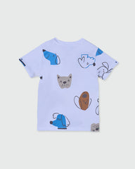 OVS BOYS T-SHIRT AOP WHITE / 24-30 M