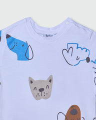 OVS BOYS T-SHIRT AOP WHITE / 24-30 M