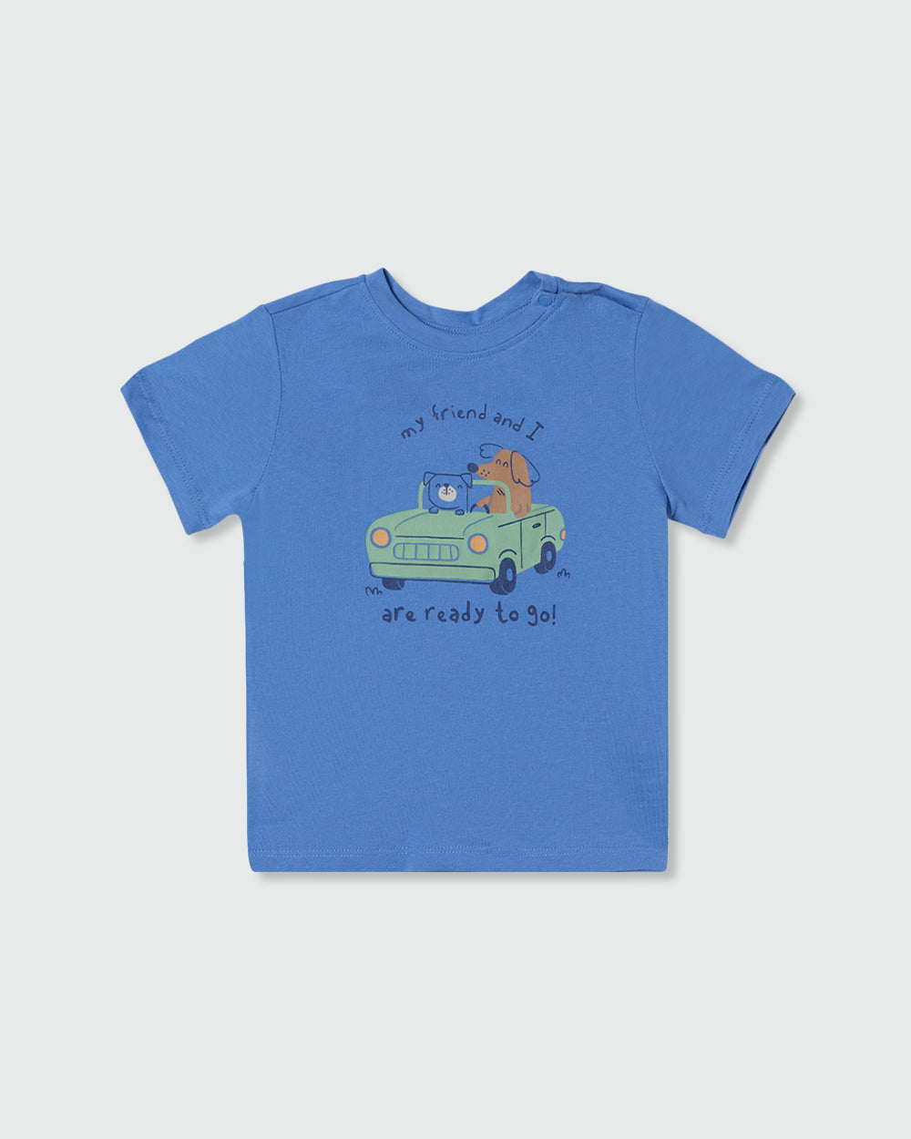 Cotton T-Shirt With Print QUIET HARBOR / 24-30 Months