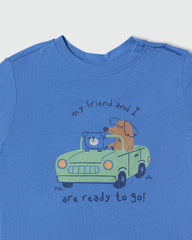 Cotton T-Shirt With Print QUIET HARBOR / 24-30 Months