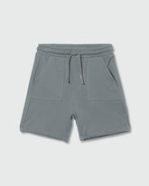 Piquet Bermuda Shorts With Drawstring MULLED BASIL / 24-30 Months