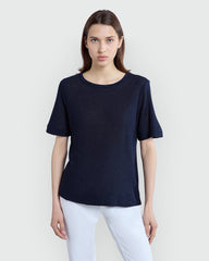 OVS Navy Blue Lurex Top Blue / M