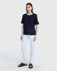 OVS Navy Blue Lurex Top Blue / M