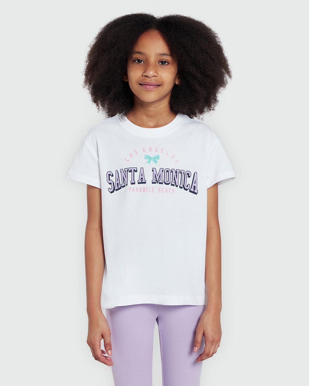 Girls’ OVS White Tee With Front Heart Design White / 10-11 Y