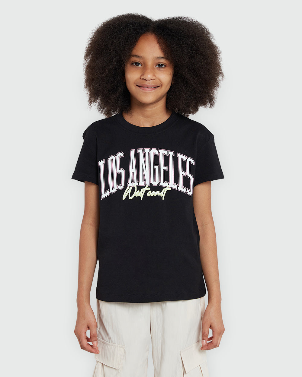 OVS Black Graphic Tee – Modern Style For Girls Black / 10-11 Y