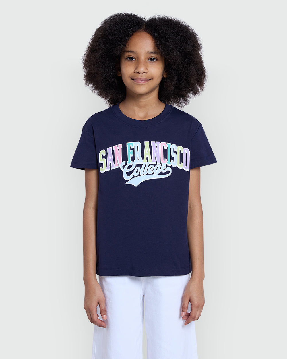 Girls’ Maritime Blue Printed Tee – OVS Style Blue / 10-11 Y